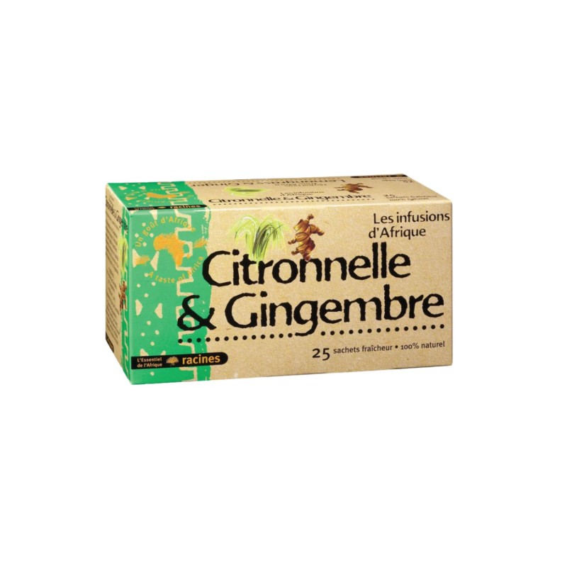 INFUSION CITRONNELLE-GINGEMBRE 25 SACHETS