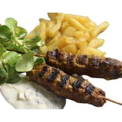 ASSIETTE DE BROCHETTE DE KEFTA